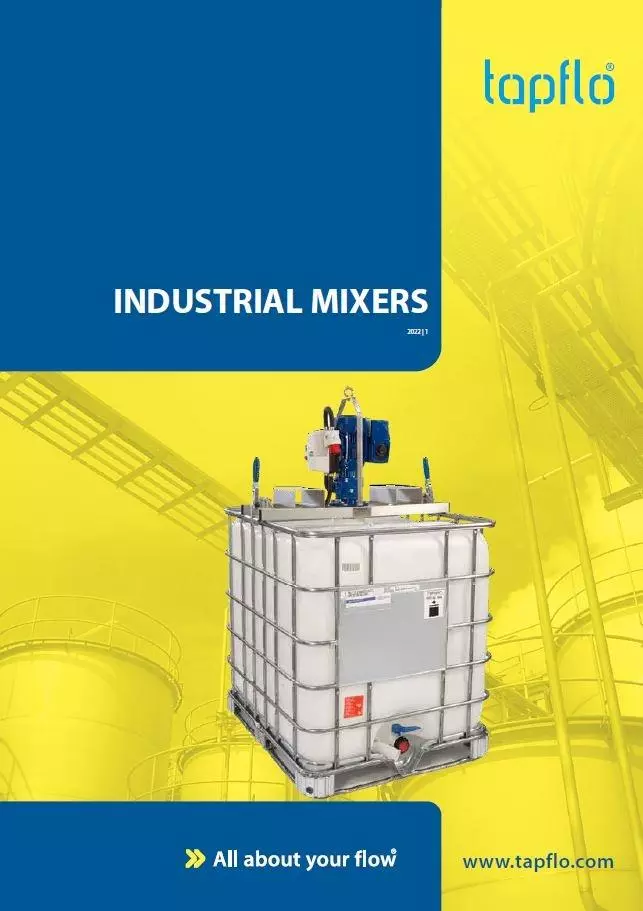 Industrial mixers brochure cover